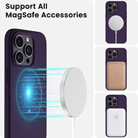 Etuis de téléphone à charge sans fil antichoc en silicone souple et magnétique pour iPhone 11 12 13 14 15 16 mini Pro max plus