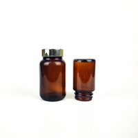 Flacons en verre ambré pour pilules médicales de 10 ml, 20 ml, 30 ml, 50 ml, 100 ml, pour compléments alimentaires et capsules