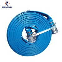 Tuyau plat d'irrigation agricole léger en PVC/TPU de 8 pouces (75 mm), 1,5, 3, 6 pouces et raccord de 4 pouces (32 mm)