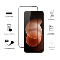 Protection d'écran en verre trempé 9H anti-rayures et anti-bulles pour Redmi Note 17 Pro 5G, couverture intégrale
