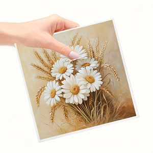 Floral Theme Printed Paper Napkins 250mmx250mm Disposable For Themed Party - Product Image 2