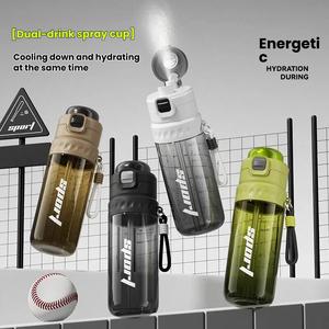 Borraccia Sportiva in Plastica con Nebulizzatore Rinfrescante per Ciclismo all'Aperto, Grande Capacità, per <span class=keywords><strong>Uomo</strong></span> - Product Image 2