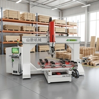 Centre d'usinage CNC 5 axes pour le travail du bois, ATC, pour panneaux de bois, moules en plastique et mousse, gravure 3D, découpe, routeur de gravure sur bois