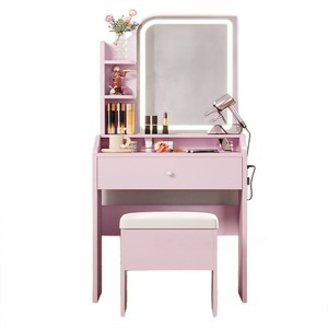 Coiffeuse multifonctionnelle avec rangement Meuble sous-vasque moderne compact Commande en gros Coiffeuse de maquillage à prix réduit - Product Image 1