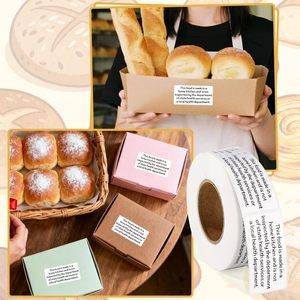 1000 Etiquetas Adhesivas para Alimentos, Impresas Térmicamente, Forma Rectangular, Rollo <span class=keywords><strong>de</strong></span> Embalaje para Cocina, Panadería y Hogar - Product Image 4