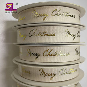 カスタム38MM印刷ブランド名ロゴラベル印刷サービス100% ポリエステル/100% コットンウェビング - Product Image 3