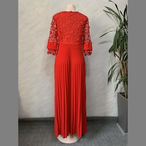 Longues Robes Africaines pour Femme, Vêtement Africain au Design <span class=keywords><strong>Bazin</strong></span>, Dentelle Plissée, Fleurs <span class=keywords><strong>en</strong></span> Trois Dimensions, Paillettes, <span class=keywords><strong>Robe</strong></span> Dashiki - Product Image 4
