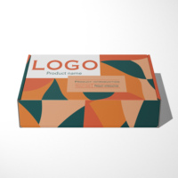 Scatole di imballaggio per magliette confezione di carta lucida piccola scatola di carta spessa con scomparto ondulato personalizzato con stampa Logo