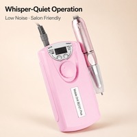 Machine à ongles professionnelle portable sans fil 30000 tr/min, polisseuse électrique rechargeable, équipement pour le vernis à ongles