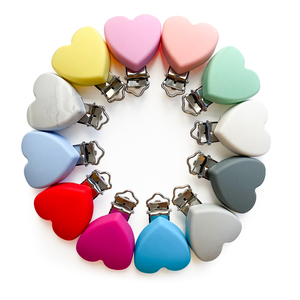 Juguetes de Silicona en Forma de Corazón, Clip para Chupetes Personalizado con Forma de Animal, Grado Alimenticio, No Tóxico, 10 Colores - Product Image 2