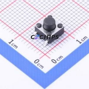TC-6601-5.5-160G Tactile Switch SMD-4P,6x6mm Switch Single Pole Single Throw Round Button 1.6N Vertical Mount - Product Image 1