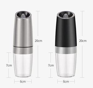 Wholesale Eco-Friendly Portable Gravity Salt and Pepper Mill with LED Light Automatic Pepper Grinder <strong>Spice</strong> Tools - Product Image 6