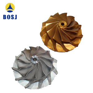 ビレット鍛造コンプレッサーホイールビレット54x67mm 9 + 0フォワード5-AXIS CNCマシン230-G003 - Product Image 3