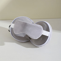 Accessoires de voyage multifonctionnels en gros, masque de sommeil, coussin de nuque 2 en 1, adapté pour la sieste, les voyages en avion