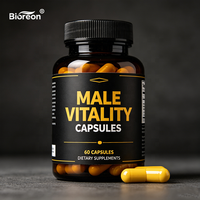 Compléments alimentaires à base d'extraits d'herbes naturelles variées, en capsules pratiques pour la vitalité masculine, adaptés aux besoins quotidiens, en plein air et pour le sport.