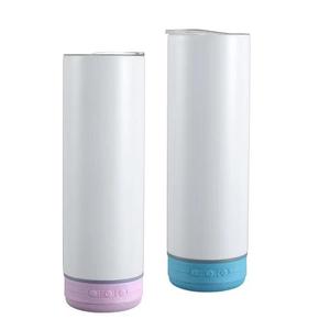 Gobelet isotherme en acier inoxydable de 20 oz avec Bluetooth pour la musique, sublimation, paille intégrée, écologique, pour la maison, les adultes et la salle de sport - Product Image 2
