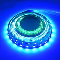 Bande lumineuse LED RGBIC RGB flexible DC24V SMD5050 12W/m 10 pixels SPI à changement de couleur décorative pour éclairage intérieur et éclairage de bar