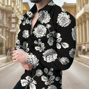 <span class=keywords><strong>Chemise</strong></span> de créateur de luxe pour <span class=keywords><strong>homme</strong></span>, manches respirantes et brillantes, coupe ajustée pour les mariages, les soirées et les bals, chemises QS1214C143 - Product Image 5