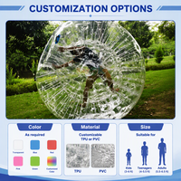 Balle gonflable transparente en TPU Sayok, balle gonflable Zorb pour adultes et enfants