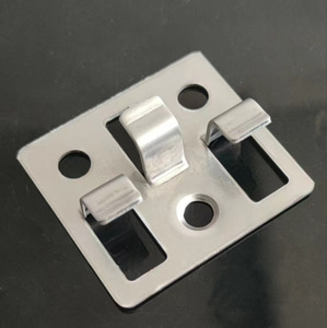Stainless Steel Shelf Support Clips for Furniture Cabinet-Strong <b>Black</b>/Dark Gray Modern Simple Design - Product Image 1