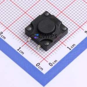 TC-06121FS-050E Tactile Switch SMD Switch Single Pole Single Throw Round Button 2.5N 12mm - Product Image 1