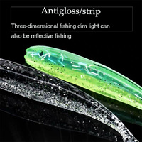 LUTAC Leurre souple en plastique TPE coloré de haute qualité Leurre de pêche à queue de fourche lumineuse coulant lentement 75mm/2.0g