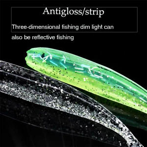 LUTAC Leurre souple <span class=keywords><strong>en</strong></span> <span class=keywords><strong>plastique</strong></span> TPE coloré de haute qualité Leurre de pêche à queue de fourche lumineuse coulant lentement 75mm/2.0g - Product Image 5