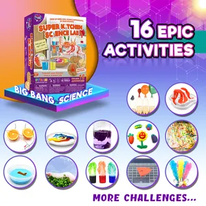 Big Bang Wetenschap Custom Experiment Kids Science Experiment Kit Stuurpen Chemie Speelgoed Voor Kids-Bevat 70 + Experiment