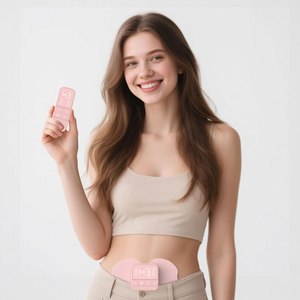 Stimulateur nerveux de marque propre, massage, électrodes réutilisables, appareil de soulagement des douleurs menstruelles numériques, appareil de chauffage TENS - Product Image 1