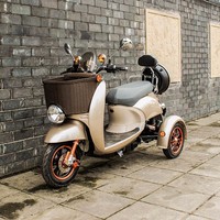 Scooter électrique à 3 roues sécurisé, scooter électrique, cyclomoteur, fournisseur chinois pour personnes âgées, femmes et enfants