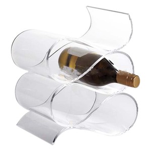 Portabottiglie per Vino in Acrilico a 4 Posti Personalizzabile Trasparente - Product Image 2