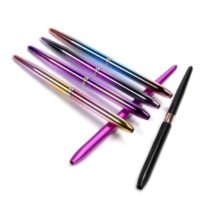 2023 plus récent Style métal ruban poignée <span class=keywords><strong>professionnel</strong></span> Kolinsky pur métal poignée UV <span class=keywords><strong>Gel</strong></span> Nail Art brosse - Product Image 4