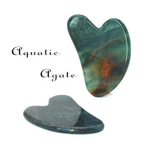 Gua Sha-masajeador Facial personalizado de cuarzo rosa, piedra de Jade para masaje Facial, tabla de ágata GuaSha - Product Image 2