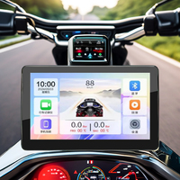Lecteur multimédia de moto portable avec GPS Android Auto Bluetooth Connectivité Écran IPS Garantie 1 an Lecteur DVD et CD