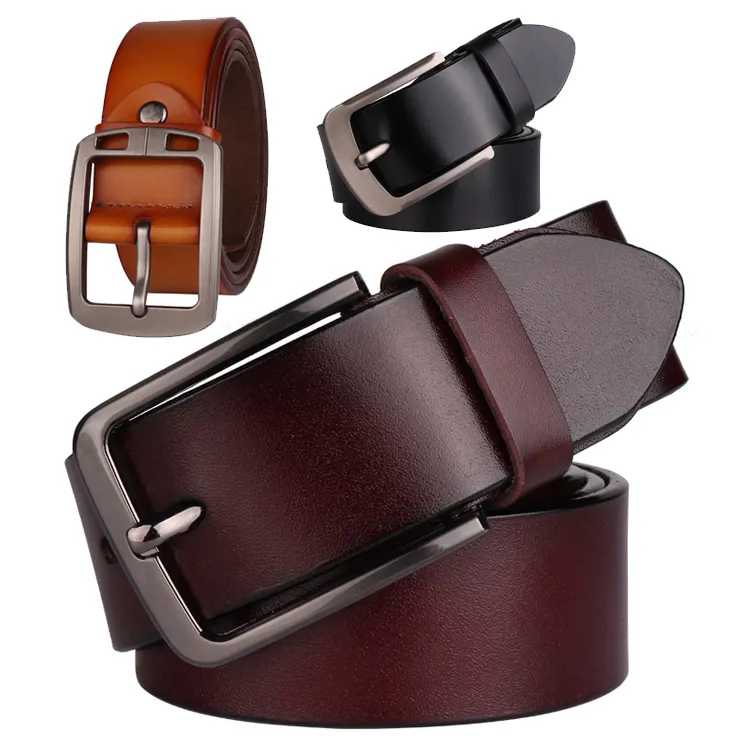 Waist Belt Custom Logo Luxury Famous Designer Alloy Genuine Leather Belts For Men