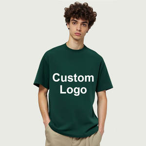 Camiseta Personalizada de Algodón Puro de 260 g, Color Sólido, Holgada, Informal, Multiusos, de Manga Corta - Product Image 1