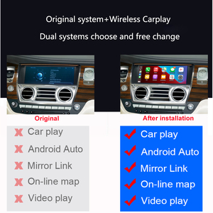 Carplay Apple nirkabel untuk Rolls Royce Phantom CCC 2006-2012 dengan kotak modul fungsi Auto fungsi Airplay mobil Android - Product Image 3