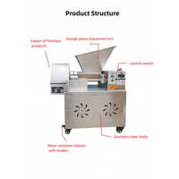 Machine de transformation alimentaire, diviseuse de pâte compacte, façonneuse de boules, coupe précise, acier inoxydable 304, haute vitesse, 1200-2500 pièces/h, diverses applications