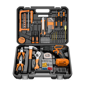 Kit d'outils de menuiserie manuels 108 pièces avec mallette rigide, personnalisable OEM, en acier à haute teneur en carbone, garantie 3 ans pour usage domestique - Product Image 3