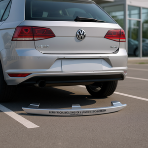 Modanatura Cromata Posteriore VW Vento 2016-2022, Ricambio in Alluminio, Lato Destro, Stile Pannello Dritto P1636 - Product Image 2