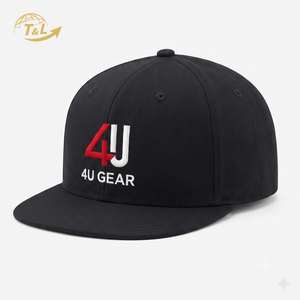Gorras 4U ODM OEM al por Mayor, Gorras Personalizadas con Logotipo Bordado en 3D, Gorras de Visera Plana de Alta Calidad, Gorra Snapback de 6 Paneles con Visera Plana - Product Image 1