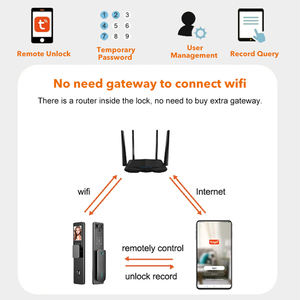 Timbre Exterior Inteligente con Cámara y Wifi, Estilo Moderno, Compatible con Tuya, Cerradura Inteligente con Reconocimiento Facial 3D y Huella Dactilar - Product Image 6