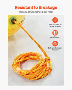 Rope Performance Booster Ball Thickened PVC <b>Inflatable</b> Water Sports Tow Rope High Tensile Strength Safety Valve for Children - Product Image 4