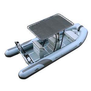 Bateau pneumatique semi-rigide à coque en aluminium en V profond de 17,7 pieds RIB540 Orca/Hypalon/PVC avec moteur - Product Image 3