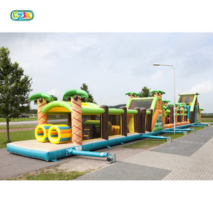 Thương Mại Kích Thước Bouncer Jumping Mega Inflatable Obstacle Course Jungle - Product Image 5