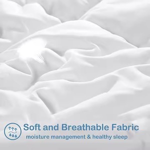 Sang Trọng Nữ Hoàng Kích Thước Ấm Áp <span class=keywords><strong>Comforter</strong></span> 100% Cotton Mềm Mại Chăn Duvet Bộ Đồ Giường Cho Nhà - Product Image 5