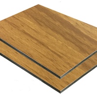Panneaux composites en aluminium ACP/ACM, 2 mm, 3 mm, 4 mm, couleur bois, personnalisation acceptée