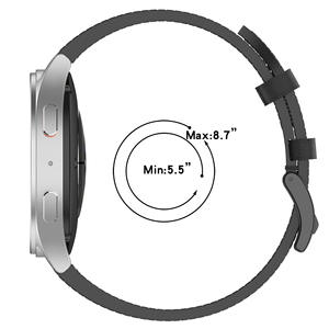 <span class=keywords><strong>Bracelet</strong></span> en cuir à un bouton pour Samsung Galaxy Watch 6 7 <span class=keywords><strong>Bracelet</strong></span> en cuir véritable pour <span class=keywords><strong>Oppo</strong></span> X2 18/20/22mm Bracelets de montre en cuir - Product Image 6