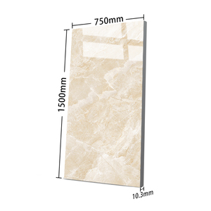 Phật sơn tráng men đánh bóng gạch nhà phòng khách gốm giá màu be Nội Thất Tường Đá Cẩm Thạch sứ sàn gạch - Product Image 4