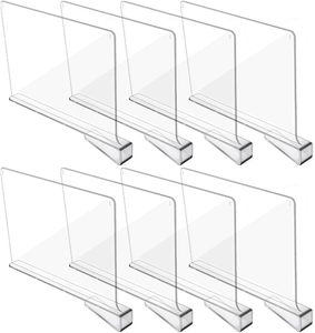 Separadores de Acrílico Personalizados de Alta Calidad para Estantes de Libros, Organizador de Ropa, Separador de Plástico para Estantes de Supermercado - Product Image 1